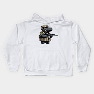 Tactical Hippo Kids Hoodie